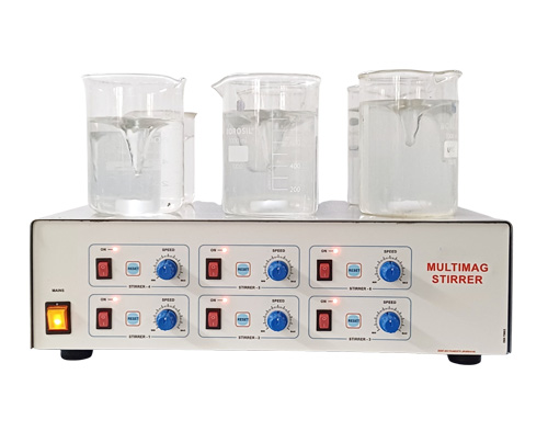 Multi-Magnetic Stirrer Without Hot Plate